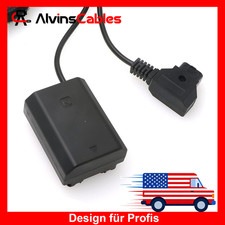 for Sony FX3 A7III A7RIII NP FZ100 Dummy Battery to D tap Coiled Power Cable