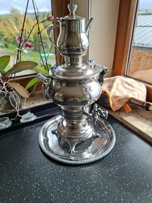 Samowar mit Kanne, Tablett  u Kabel
