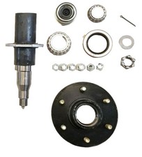 STUB-42FZ-H655-RO 6000# Build Your Own Trailer Axle Stub w/6 x 5.5 Lug Hub Fl...
