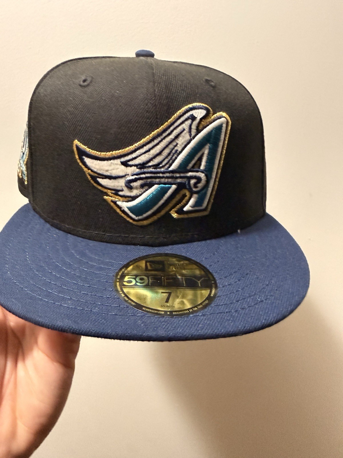 New Era Exclusive Anaheim Angels Fitted Hat Size 7, Deadstock