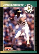 Dennis Eckersley 1989 Donruss #67 Athletics MLB READ FREE SHIPPING AutographDen