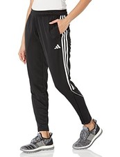 New Adidas Women's Tiro 23 League Tracksuit Bottoms Black Small Ankle