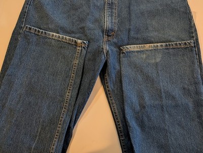 Vintage Levis 505 Jeans Mens 44x32 Denim Made in USA Zip Fly