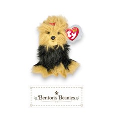 Yapper the Dog Ty Beanie Baby  Shaggy Yorkie Friend    Mint Heart Tag  