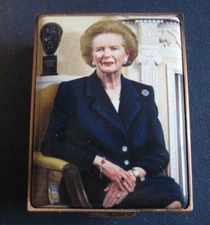 Halcyon Days Trinket Box Baroness Thatcher Prime Minister of the UK Limited Edit