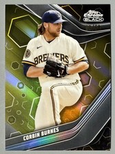 2024 Topps Chrome Black Corbin Burnes Gold Refractor 06/50 Brewers Orioles
