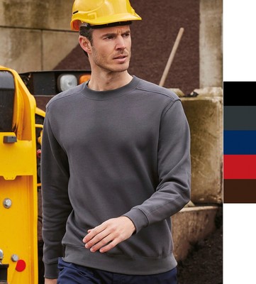 B&C Herren Arbeits Sweater 60°C waschbar Workwear Hero Pro WUC20 NEU