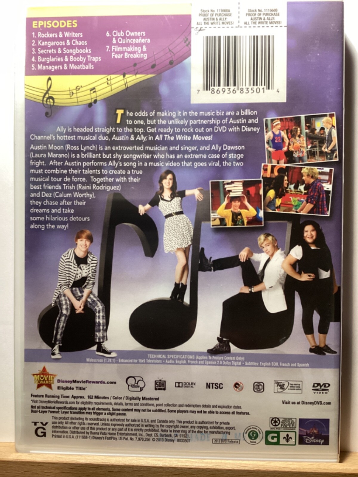 Austin Ally All the Write Moves (DVD, 2013) 786936835014 eBay