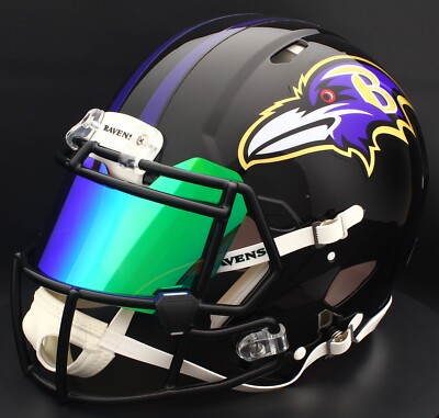 BALTIMORE RAVENS NFL Gameday AUTHENTIC Football Helmet w/ Eye Shield Visor