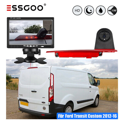 3.Bremsleuchte kamera 7 Zoll Monitor für 12-2016 Ford Transit Custom Transporter