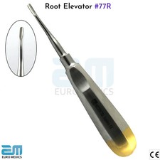 Root Elevator #77R Dental Instruments serrated very light handle stainless Steel