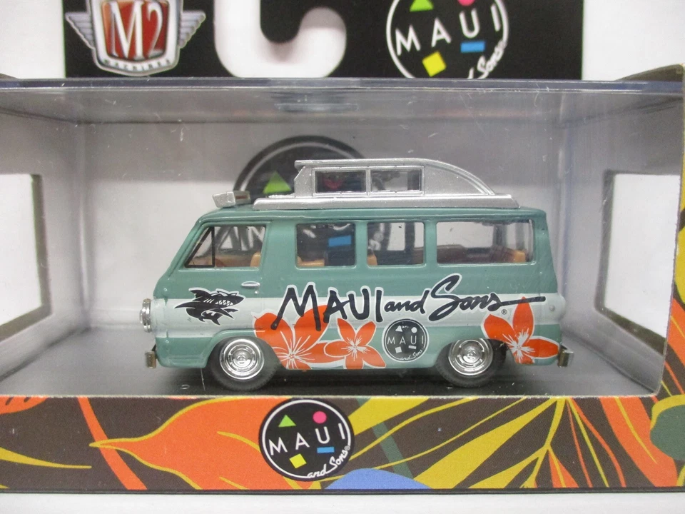 2024 M2 MACHINES 1/64 1965 DODGE A100 CAMPER VAN MAUI & SONS - Image 2 of 2