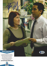 KATE FLANNERY SIGNED 'THE OFFICE' MEREDITH 8X10 PHOTO 5 ACTRESS BECKETT COA BAS