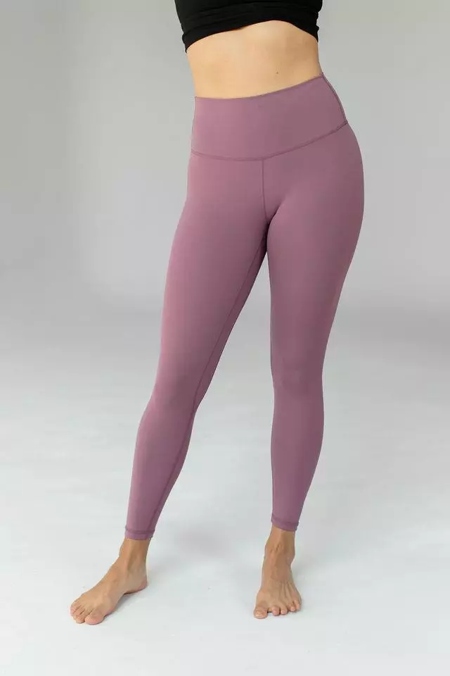 Savvi Fit Second Skin SSkin Purple Leggings Tight Yoga Soft pant Women's M  NEW