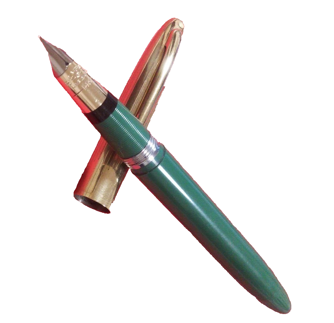 SHEAFFER Fountain Pen VALIANT Snorkel 1950s Vintage Nib F5 14K Old