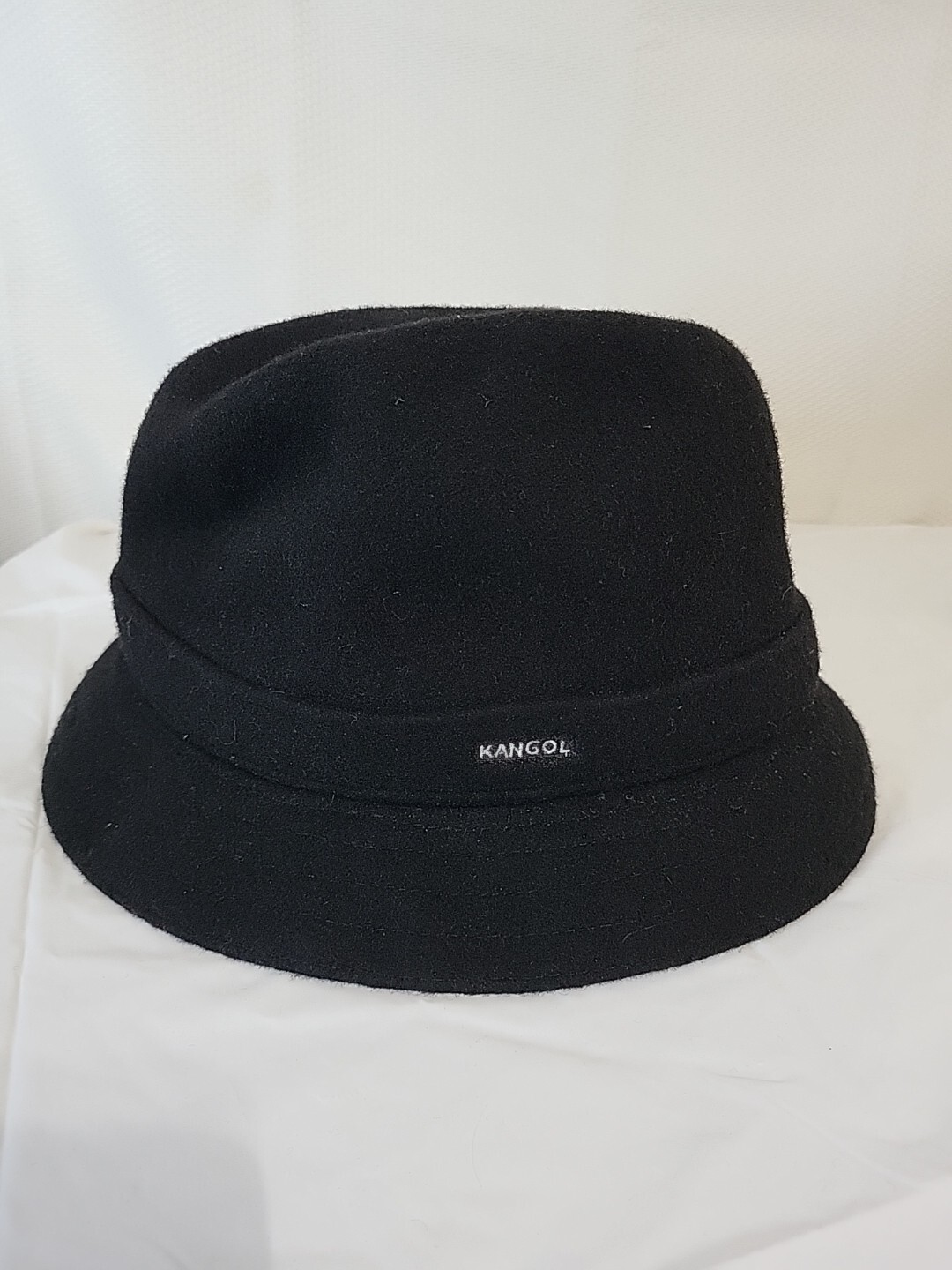 Kangol Fedora Wool Player Hat Black Large-image