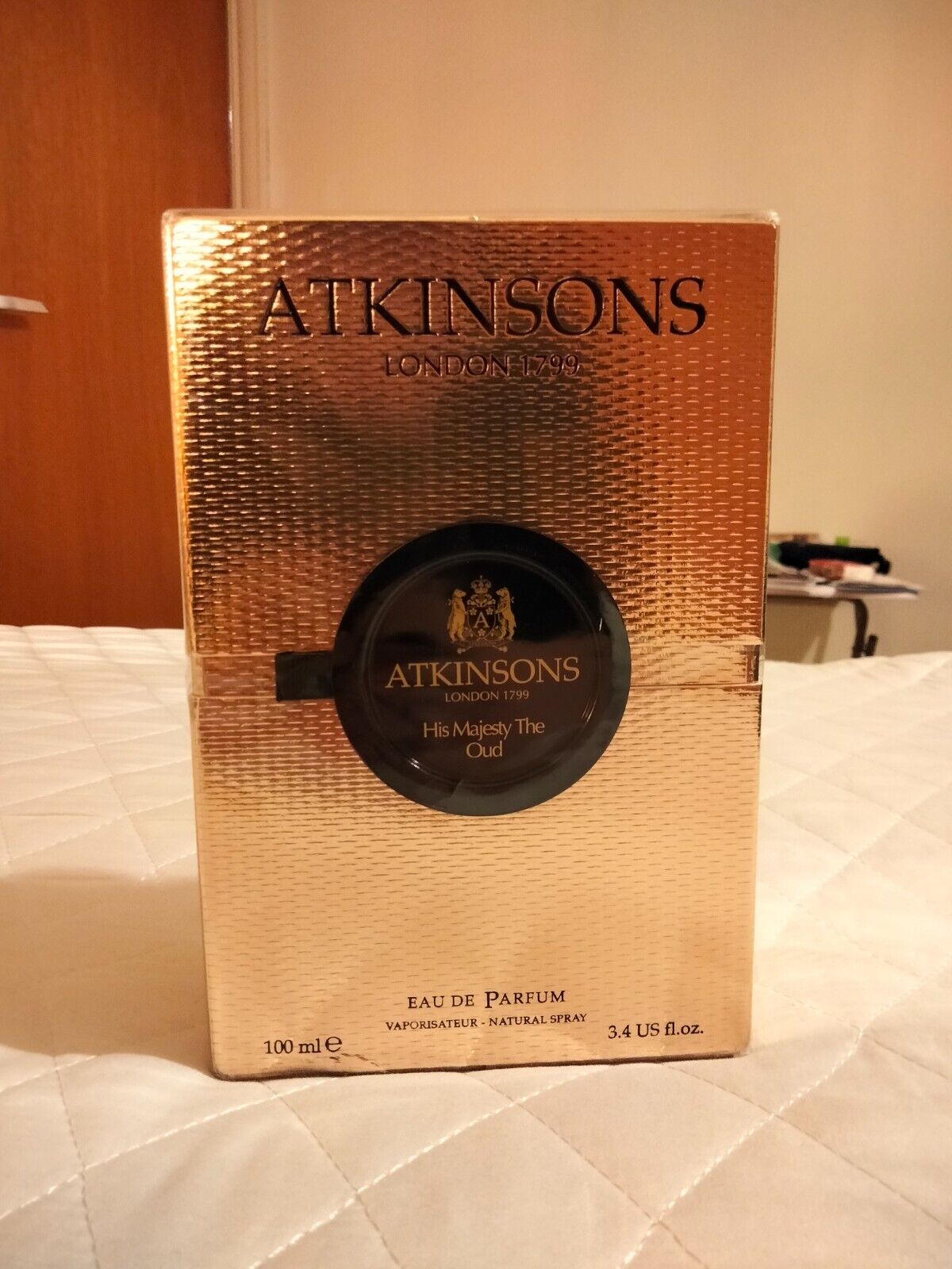 ATKINSONS His Majesty The Oud Eau de Parfum 100ml Sealed Minor Cosmetic Damage