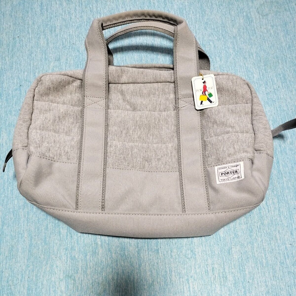 Porter Tokyo Japan Sweat Bag Gray with tag Made in Japan 382 Porter Tokyo Japan Sweat Bag Gray with tag Made in Japan 382