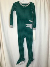 New Carter's 1-Piece Alligator Cotton Pajama PJs Footie Sleeper Toddler Boy