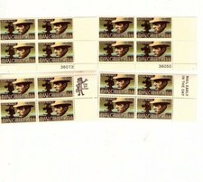 efo dw Griffith Plate Block 4 US Sc 1555 MNH. 1975 ,  Color Shift (mb22