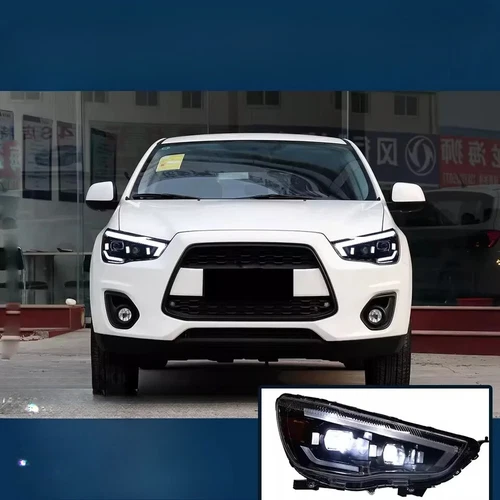 For Mitsubishi ASX 13-19DRL Front Headlight Sequential Turn Signal Assembly Pair - Foto 2 di 13