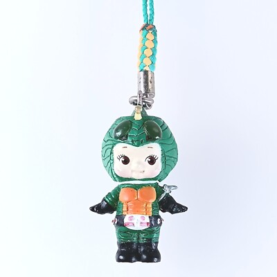 Kamen Rider Amazon Kamen Rider × QP Kewpie Kew-John Netsuke Figur Strap Japan