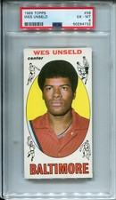 1969 Topps #56 Wes Unseld PSA 6 EX-MT Baltimore Bullets