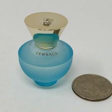 Versace DYLAN TURQUOISE Pour Femme EDT 0.17oz/5ml Miniature Splash Women's NWOB