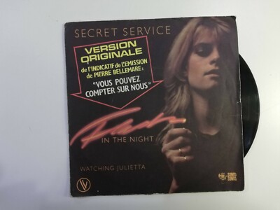 45 RUNDEN SECRET SERVICE FLASH IN THE NIGHT / WATCHING JULIETTA VINYL 45 RUNDEN