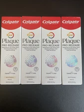 4x Colgate Total PLAQUE PRO RELEASE Whitening Toothpaste 3oz  Exp 6/2025+