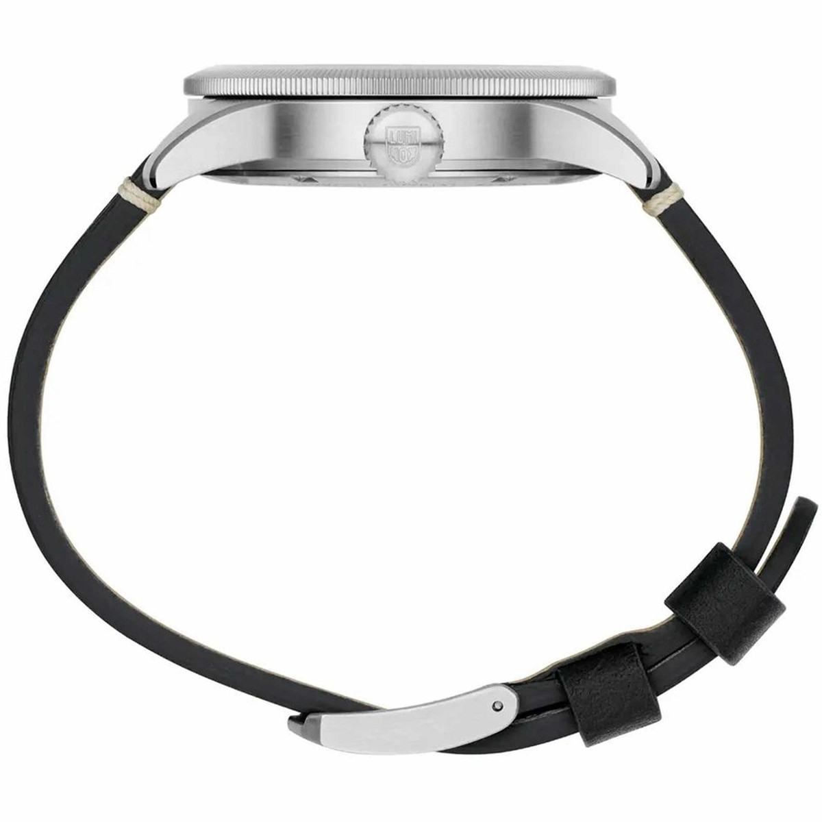 Luminox Men's Watch P-38 Lightning Date Display Black Leather