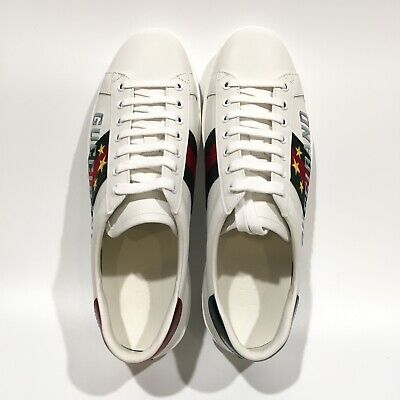 Gucci Web Ace Leather Sneakers Gucci Band Logo -White -Men's Gucci Web Ace Leather Sneakers Gucci Band Logo -White -Men's