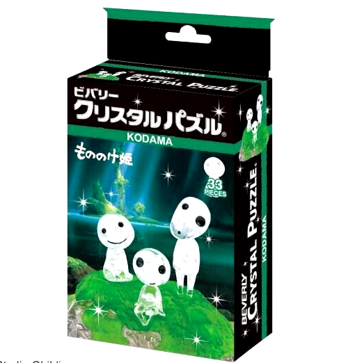 Studio Ghibli Princess Mononoke Kodama 3D Crystal Puzzle & Display