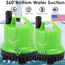 93GPH 171GPH Fish Tank Water Pump Aquarium Submersible Hydroponics Pond Fountain