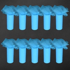 PACK de 10 rollos de tul tutú de 6" x 25 yardas tela de red para vestidos artesanales