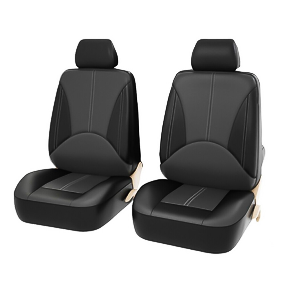 Car Seat Cover PU Leather Protector Front Rear Universal Full Set 5-Sits Parts