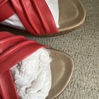 Dansko Neve Criss Cross Red Corral Leather Wedge Sandals Womens Size EU 38 US 8 — photo 5
