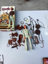 Vintage Marx Fort Apache Fighters Geronimo W/ Box And Accessories