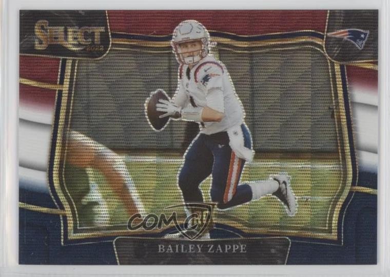 2022 Panini Select Field Level Tri-Color Prizm 72/75 Bailey Zappe #417 13ux