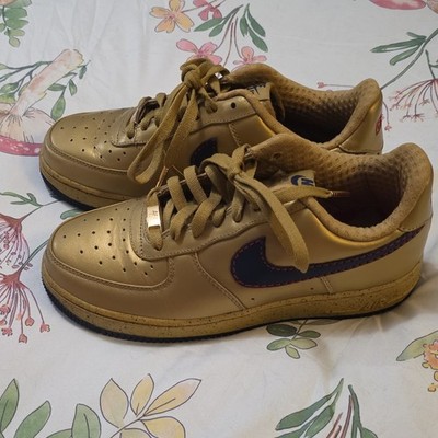 Nike Air Force 1 Premium Low Barkley Pack Metallic Gold/Midnight Navy 2007