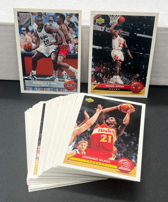 1992-93 Upper Deck McDonald's Basketball Complete Set (P1-P50) O'Neal RC Jordan