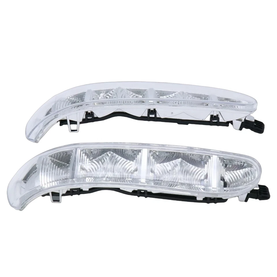 Espelho lateral de porta 2 peças luz de seta para Mercedes CL S-Class S500 S320 S350 - Imagem 3 de 4