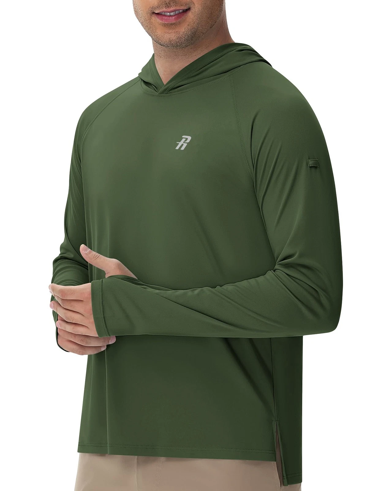 Men's Sun Shirts UPF 50+ Long Sleeve Hoodie UV SPF Protection Fishing Rash Gu...