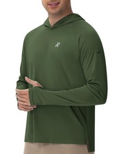 Men's Sun Shirts UPF 50 Long Sleeve Hoodie UV SPF Protection Fishing Rash Gu...