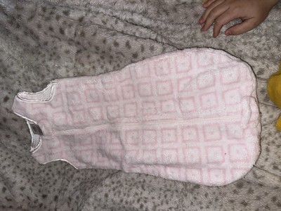 Swaddle Designs zzZipMe Infant Sleep Sack 3-6 Months Pink White Checkered