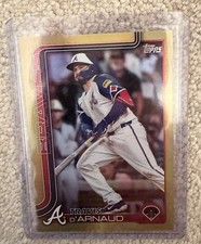 Travis d’Arnaud 2025 Topps Series One Baseball Gold Foil /50 #325