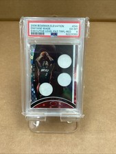 2006 BOWMAN ELEVATION EXECUTIVE LEVEL PATCHES TRIPLE #DW DWYANE WADE EXECUTIVE