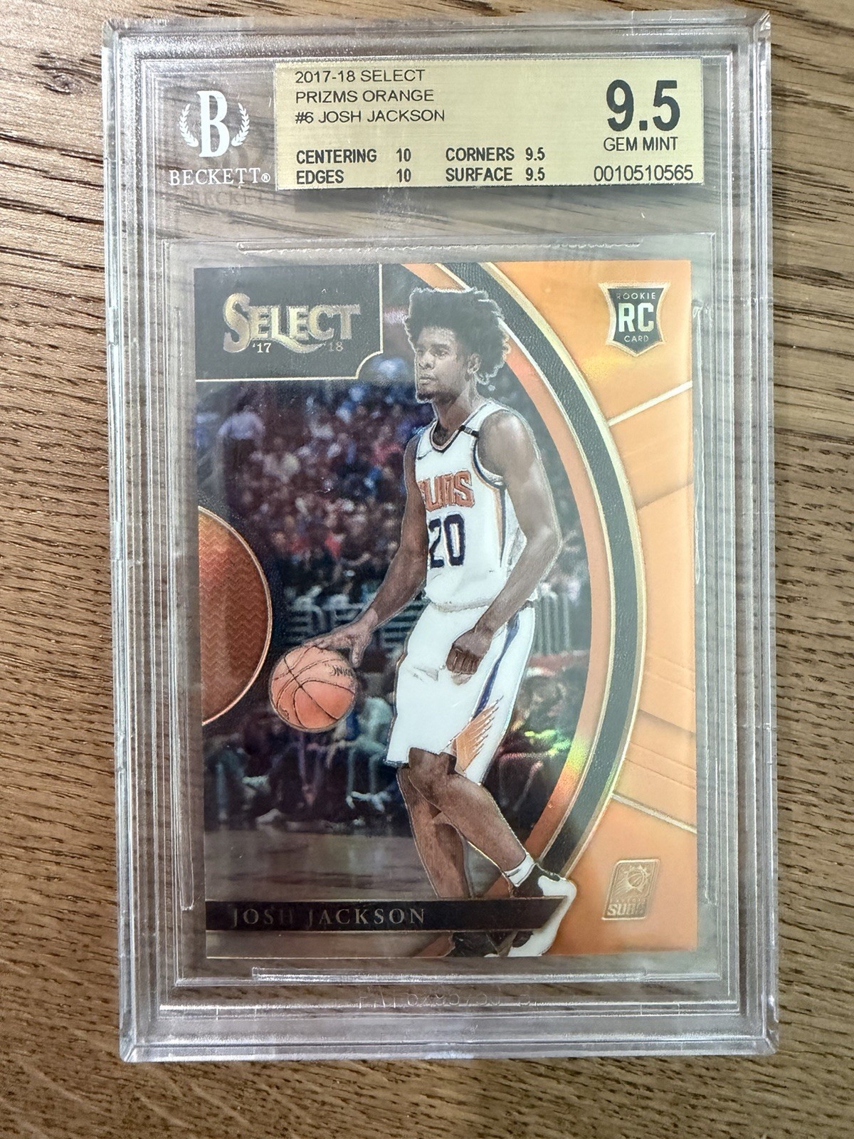 2017-18 Panini Select - Concourse Josh Jackson #6 Orange Prizm /75 (RC)