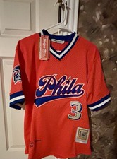 Headgear Classics Philadelphia Stars Jersey Negro Leagues Baseball Red Size S