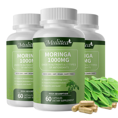 Moringa Oleifera Leaf Powder Organic Herbal Extract Immune Gut Health Support